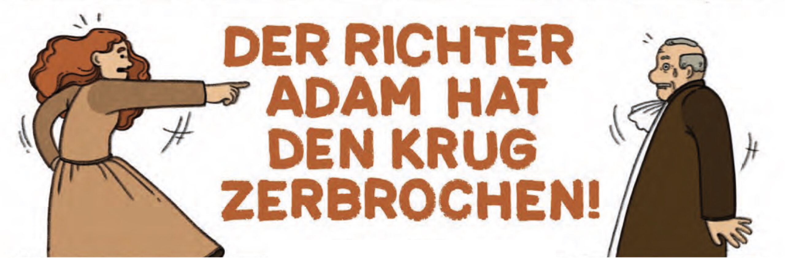 Screenshot aus einem Graphic Novel über „Der zerbrochne Krug“