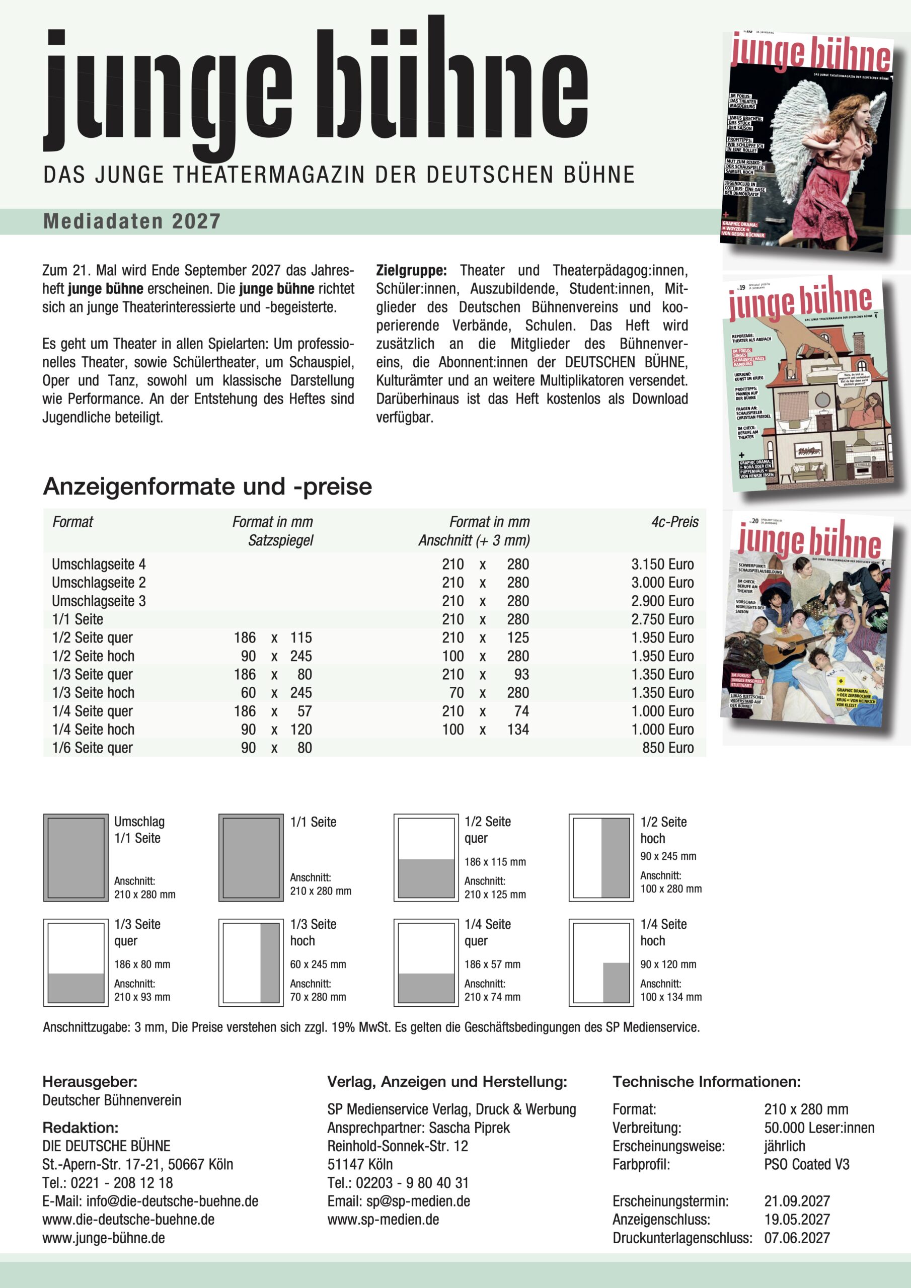Mediadaten junge bühne 2027